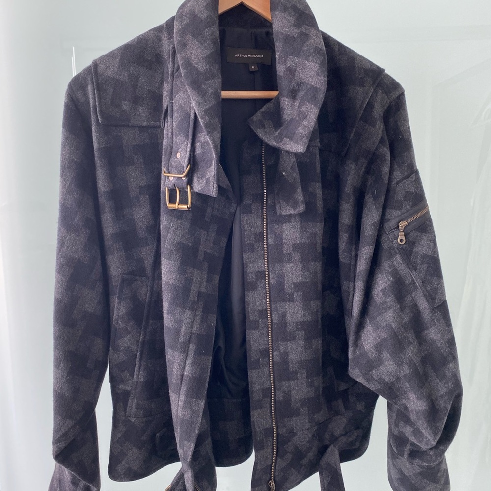 Arthur mendonca wool bomber jacket